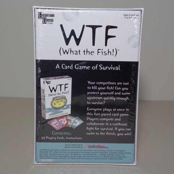 WTF What The Fish! / New Card Game by University Games - Picture 2 of 10